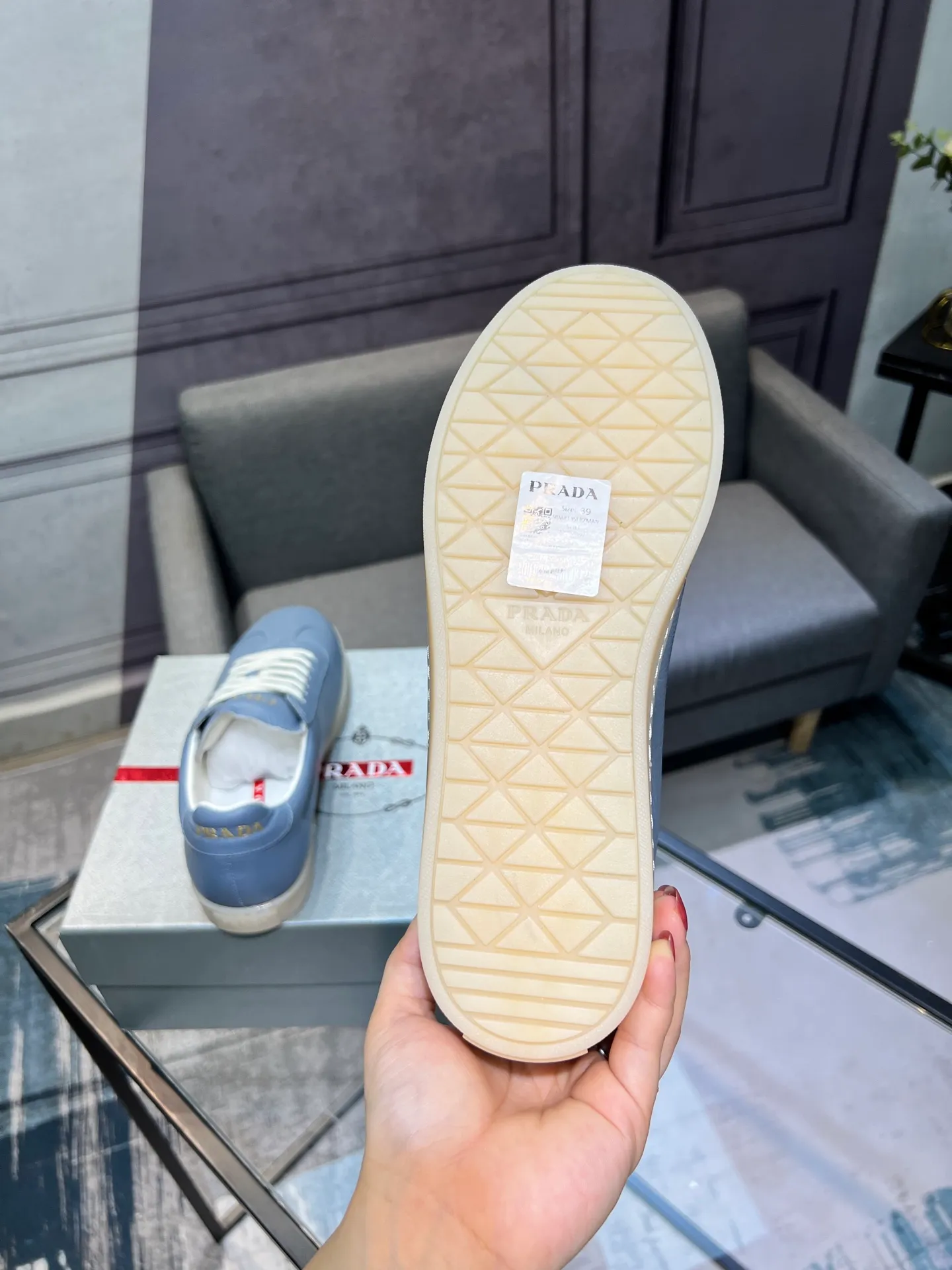 Men's shoes 💰540 [PRADA] Men's shoes are popular in the counter, official website synchronization, 1 high-quality shipment ✔️ Original frosted cowhide + cowhide lining, 1🆚1 replica, original sole, 38-45 (45 customized, non-refundable)